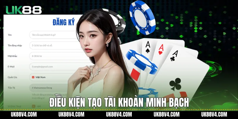 Đăng Ký UK88 Nhanh Gọn, An Toàn Và Chuẩn Xác Điều kiện tạo tài khoản minh bạch