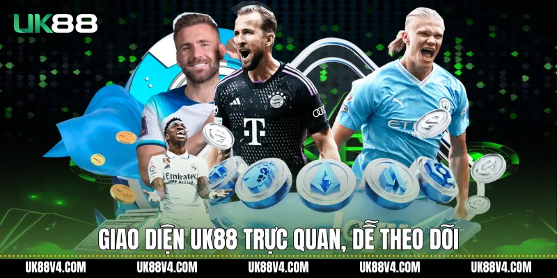 Giao diện UK88 trực quan, dễ theo dõi